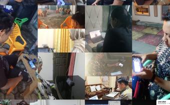Peserta P2P Bawaslu Lampung Utara Ikuti Pembelajaran Audio Visual dan Isi Catatan Kritis